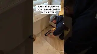 #ad Part 52 Building our Dream Closet! So excited about the @fittes. air vent #diy #flooring #closet