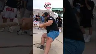 Beat Worlds Strongest Man in Tug of War, Win $500!