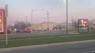 Saginaw MI MMR ambulance responding priority 1 EQ2B Siren