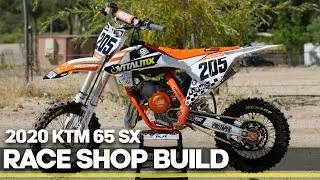 Сборка гоночного мотоцикла: KTM 65 SX 2020 года