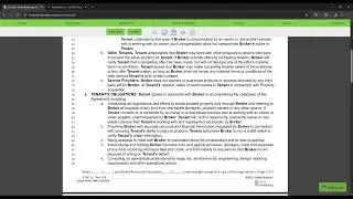 Exclusive Tenant Brokerage Agreement Commercial ETBC (Nizz Realty Inc. Tutorial)