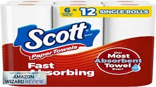 Scott Paper Towels Choose-A-Sheet 6 Double Rolls = 12 Regular Rolls (100 Review