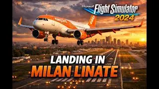MSFS 2024 - FenixA320 - Landing in Milan Linate - Beyond ATC - Cabby