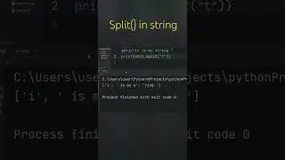 #split()in string | split function in python | python programming