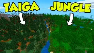 MASSIVE Mega Taiga AND Jungle Biome Seed! (Minecraft: Bedrock Edition)