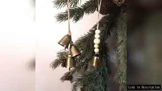 Vintage Hanging Cow Bells Antique Christmas Bell Ornaments Perfect Bell Decor for Christmas Tree & H