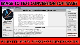 How To Convert JPG Images in to Text | JPG to Text Conversion Software | Image To Text Converter |