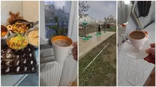 ASELLI OKULDAN ALDIM ,GUNUN MENÜSÜ, CAMADIRLARI KATLADİM, MUTFAKTA YOGUN BIR GUN ,KAHVEM VE BENN