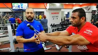 تمرين ظهر  والاداء الصحيح مع بطل العالم كابتن احمد ابو الدهب