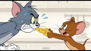 Tom and Jerry Fighting for Piece of Cheese | Tom is Very Sad