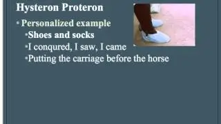 Hysteron Proteron