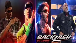 Wwe Goldberg AND Bad Bunny Return Backlash 2025. Travis Scott Help John Cena
