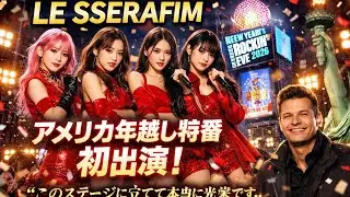 LE SSERAFIM Welcomes the New Year Live in New York