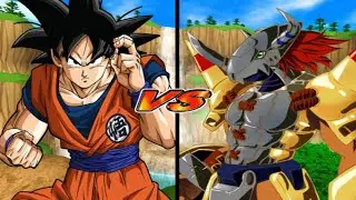 Dragon Ball Z Budokai Tenkaichi 3 PS2 Goku vs WarGreymon mod