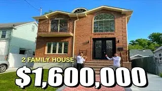 Touring a $1.6 Million Dollar | 2 Family House | New York City