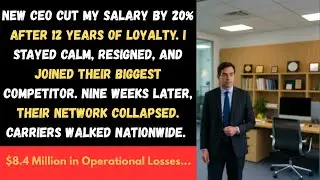 [ Full Story ] New Ceo Cut My Salary by 20% After 12 Years of Loyalty. I Stayed Calm, Resigned,..