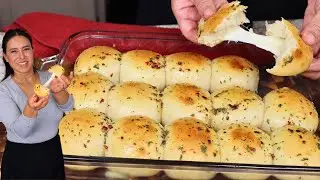 Pan de Ajo relleno de Queso tan delicioso..Todos te pedirán la receta 👀