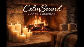 Cozy Fireplace & Candle Ambience 🔥 Soft Fire Sounds for Relaxing Evenings