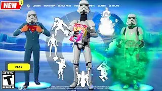 IMPERIAL STORMTROOPER Fortnite doing all Built-In Emotes and Funny Dances シ