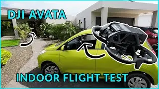 DJI AVATA house tour & flying trough a car