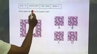 UCEED 2019 Solved Paper - Solution for Question No. 43