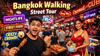  Thailand Night Life Walking Experience | Real Bangkok Street View Hindi Vlog | Street Food, Local v