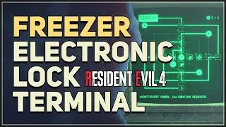 Freezer Electronic Lock Terminal Puzzle Resident Evil 4 Remake
