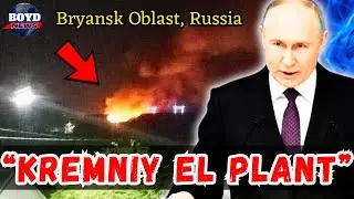 UKRAINIAN DRONE SWARM ATTACKS RUSSIA'S KREMNIY EL MICROELECTRONICS PLANT IN BRYANSK | WAR NEWS