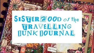 Boho themed junk journal pages | Sisterhood of the travelling junk journal!