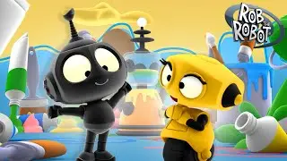 Color Confusion! 🌈 | Rob The Robot | Preschool Learning