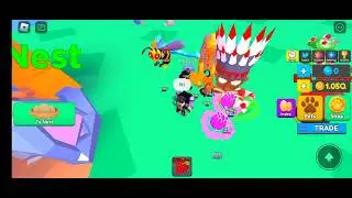 playing pet swarm simulator to get op pets and the strong pets and boss