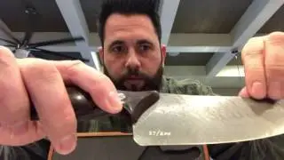 Ken Onion and Chad Nichols Damascus Chef Knife