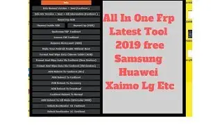 All In One Frp Tool 2019||Maloul Tool Latest Version
