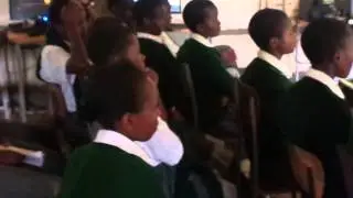 Teaching mitosis to form three students-St. Joseph's Kirima Sec. Sch.