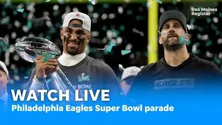 Super Bowl parade in Philadelphia: Eagles fans celebrate Jalen Hurts, Nick Sirianni, Cooper DeJean