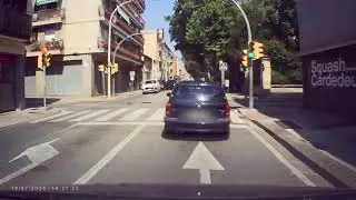Fahrt durch Cardedeu Barcelona Spanien