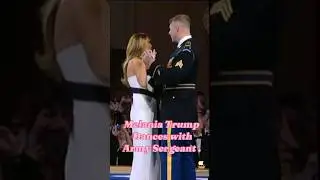Melania Trump dances with Army Sergeant