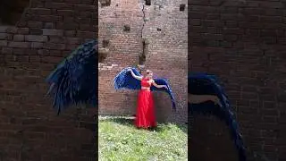 Blue angel wings dance costumes. #angel #diy #diyideas #blue #bluewitch
