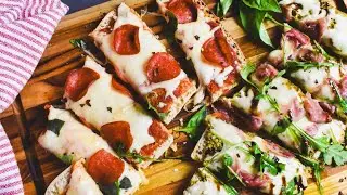 Easy Pizza on the Grill with La Brea Bakery Take and Bake Tuscan Bread