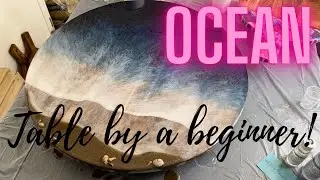 My first ocean table top #resinart