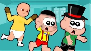 Cebolinha e Cascão em A Volta do Bebê de Amarelo