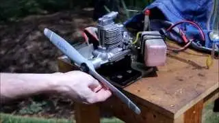 OS FS-120SII Gas Glow Conversion Test Run