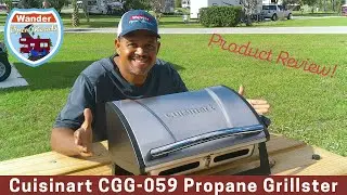 New Cuisinart Propane Grillster Gas Grill Product Review! Full Time RV Living in a Class C Motorhome