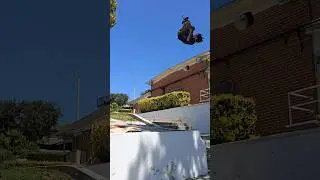 Extreme Pogo front flip over big gap! Henry Cabelus crazy pogo trick, pogo parkour