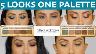 5 LOOKS 1 PALETTE | NATASHA DENONA MINI STAR | 5 PAN PALETTE! | MagdalineJanet