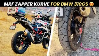 MRF Zapper Kurve 150/70/17 Best Tyre For Adventure Bikes In India | BMW 310GS Rear Tyre Change
