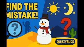 Quiz 14 | Find the Mistake! 🔍🧠 | Fun Observation Game for Kids | QuizzyBuds