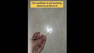 sanitizer magic ; simple experiment at home #shorts ।। hand sanitizer experiment #scienceshorts
