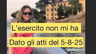 Continua lo strano procedimento disciplinare di Stato da parte dell&rsquo;ESERCITO  i nei miei confronti