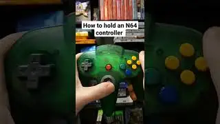 How to hold an N64 Controller #nintendo #n64